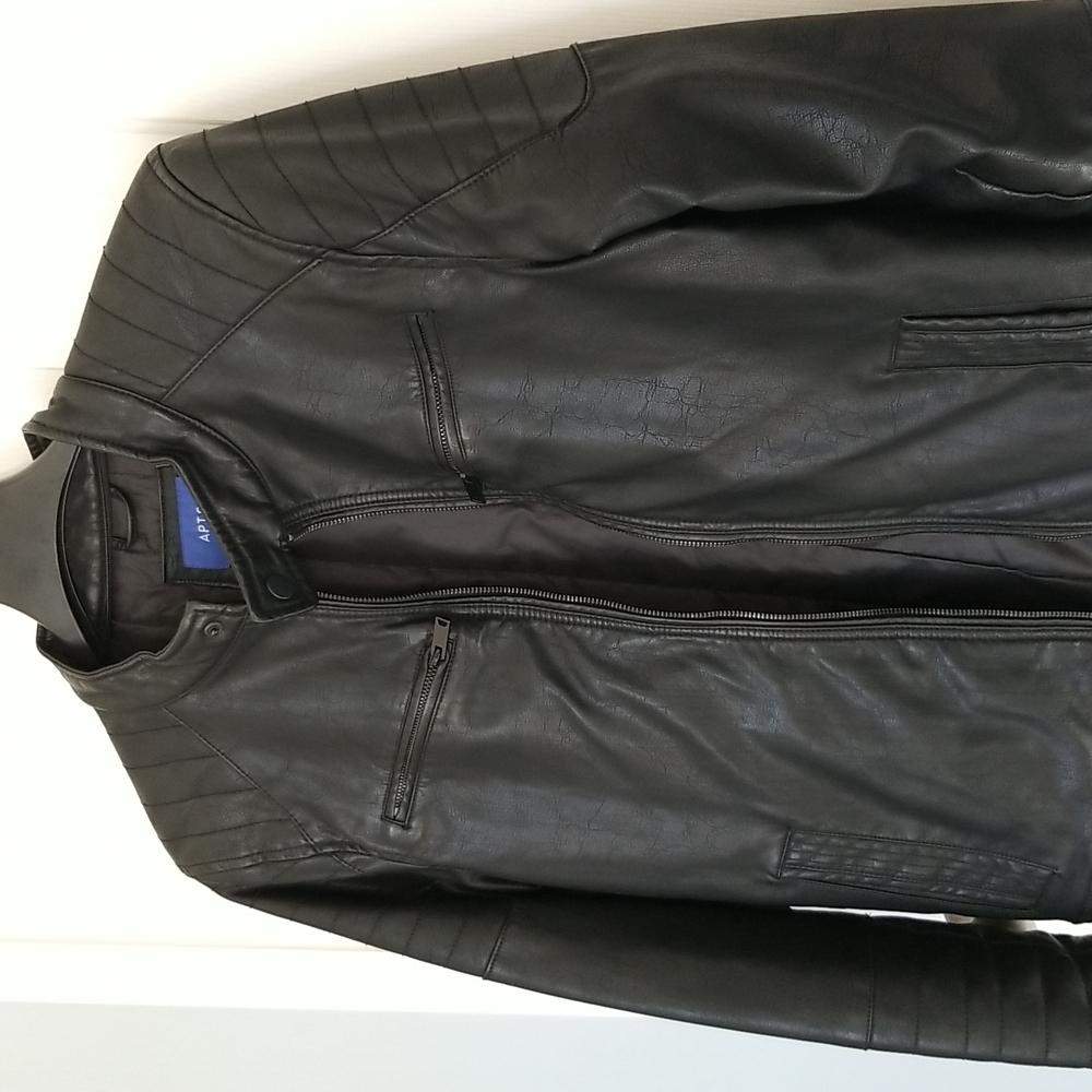 Mens Apt 9 faux leather jacket